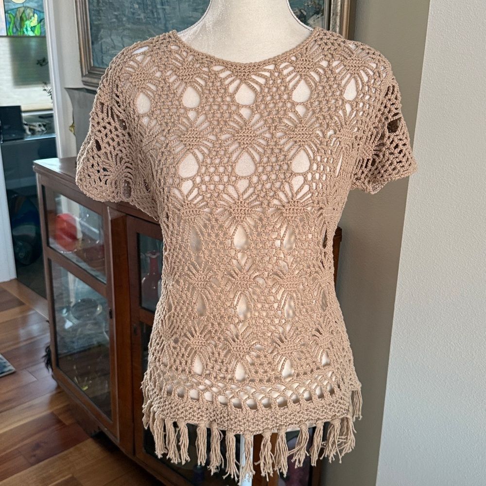 Chico’s crocheted top